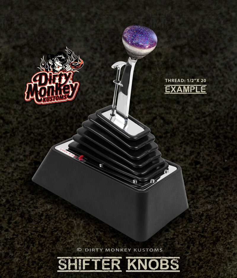'8 Sided Problem' - Purple Metal Flake Shifter Knob - 5