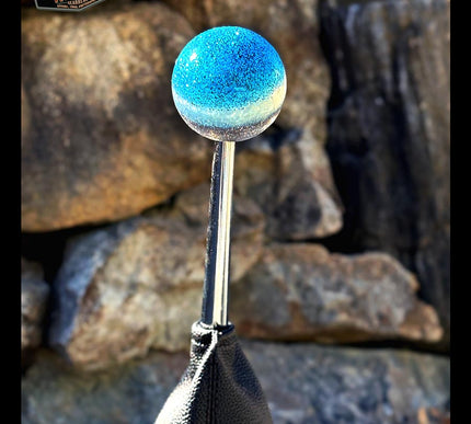 Fast Ball - Blue Metal Flake Shifter Knob - 01