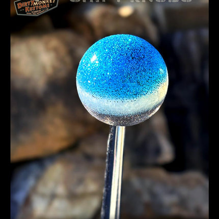 Fast Ball - Blue Metal Flake Shifter Knob - 01
