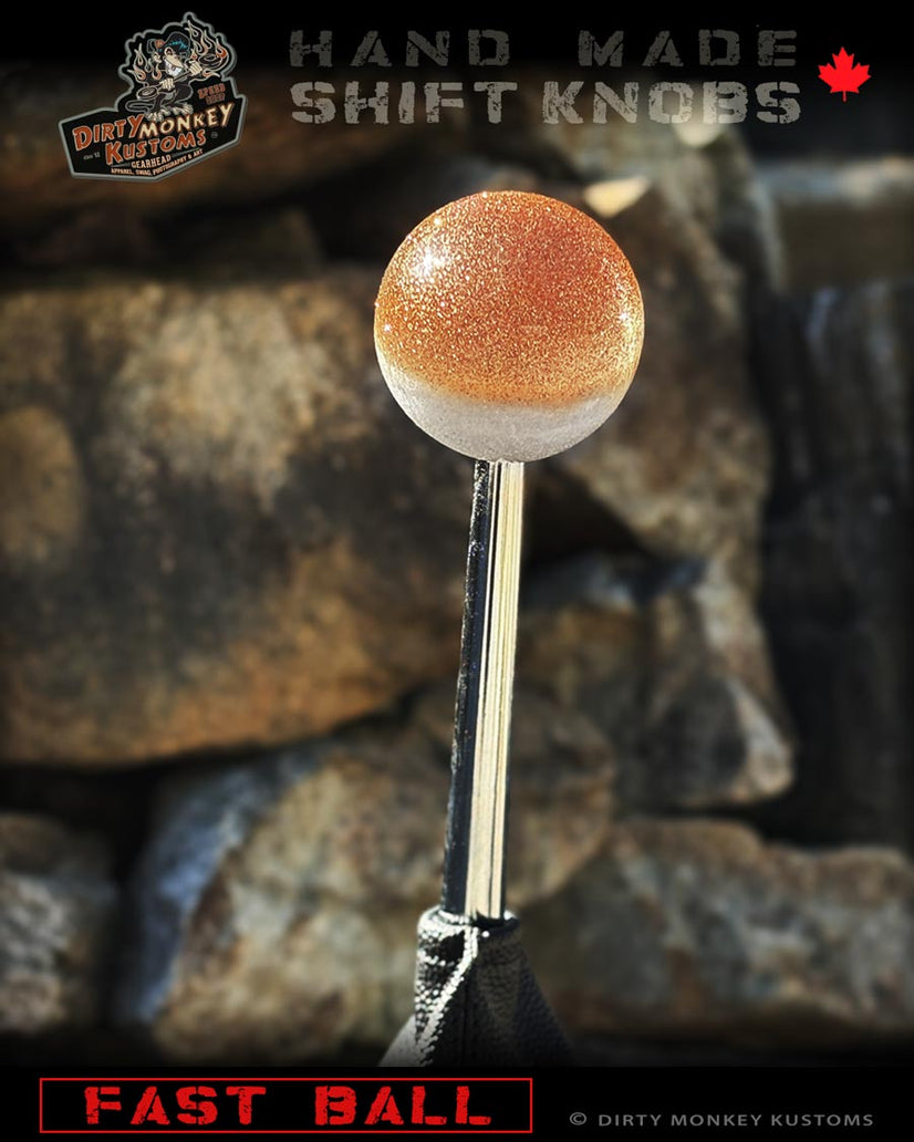 Fast Ball - Copper Metal Flake Shifter Knob - 03