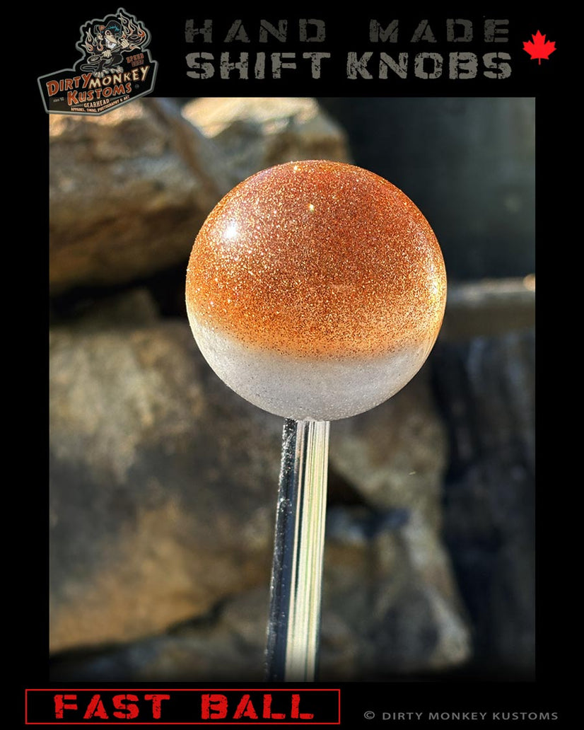 Fast Ball - Copper Metal Flake Shifter Knob - 03