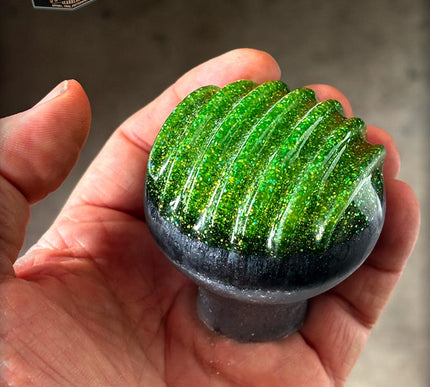 'Groovy' Retro Metal Flake Shifter Knob 01