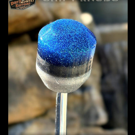 Low Ball - Blue Metal Flake Shifter Knob - 01
