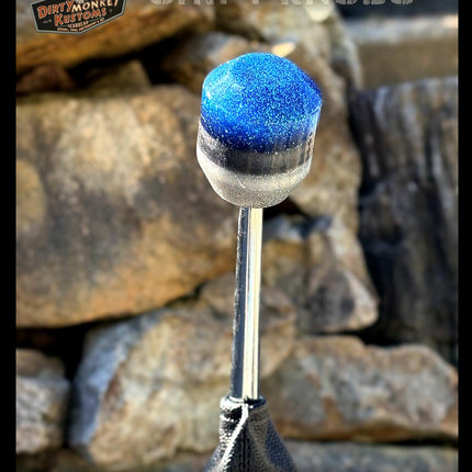 Low Ball - Blue Metal Flake Shifter Knob - 01