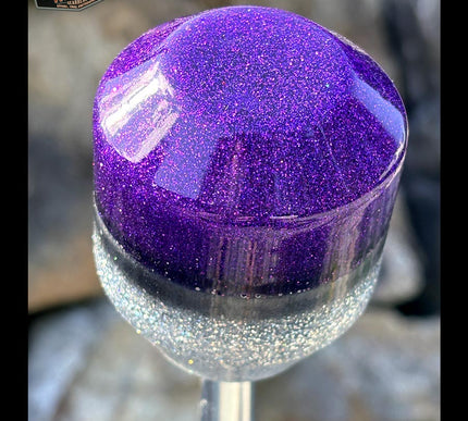 Low Ball - Purple Metal Flake Shifter Knob - 02