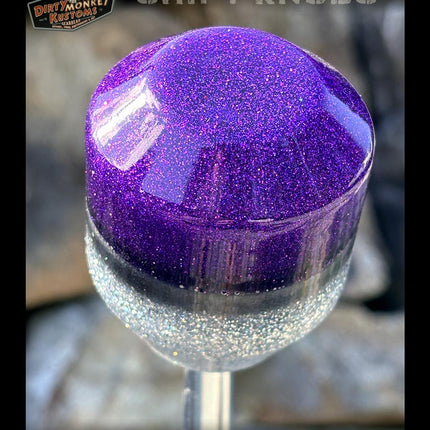Low Ball - Purple Metal Flake Shifter Knob - 02