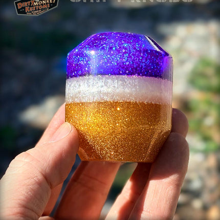 Low Ball - Purple Metal Flake Shifter Knob - 03