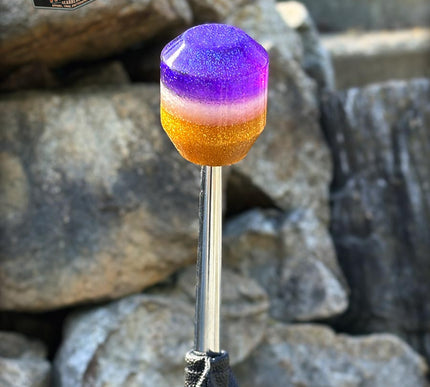 Low Ball - Purple Metal Flake Shifter Knob - 03