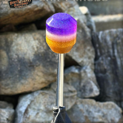 Low Ball - Purple Metal Flake Shifter Knob - 03