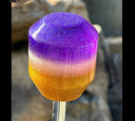 Low Ball - Purple Metal Flake Shifter Knob - 03