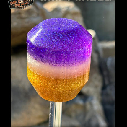 Low Ball - Purple Metal Flake Shifter Knob - 03