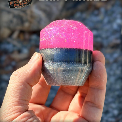 Low Ball - Pink Metal Flake Shifter Knob - 04