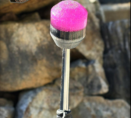 Low Ball - Pink Metal Flake Shifter Knob - 04