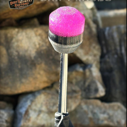 Low Ball - Pink Metal Flake Shifter Knob - 04