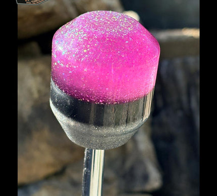 Low Ball - Pink Metal Flake Shifter Knob - 04
