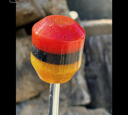 Low Ball - Red Metal Flake Shifter Knob - 05