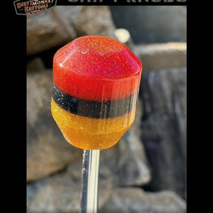 Low Ball - Red Metal Flake Shifter Knob - 05