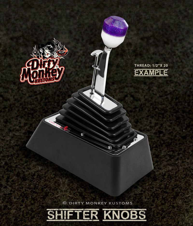 Low Ball - Purple Retro Muscle Car Shifter Knob - 14