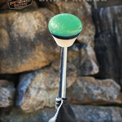Ol' Skool - Aqua Metal Flake Shifter Knob - 01