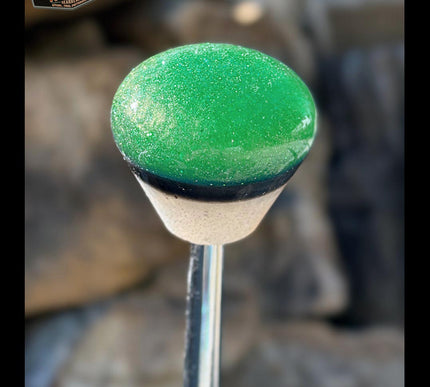 Ol' Skool - Aqua Metal Flake Shifter Knob - 01