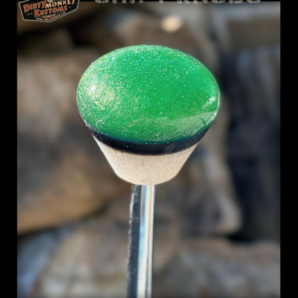 Ol' Skool - Aqua Metal Flake Shifter Knob - 01