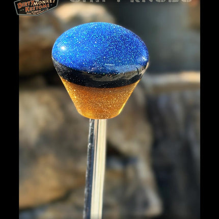 Ol' Skool - Blue Metal Flake Shifter Knob - 02