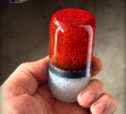 Slim Jim - Red Metal Flake Shifter Knob - 01