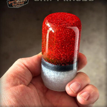 Slim Jim - Red Metal Flake Shifter Knob - 01