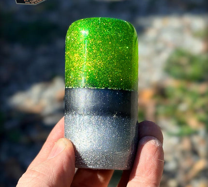Slim Jim - Lime Green Metal Flake Shifter Knob - 02