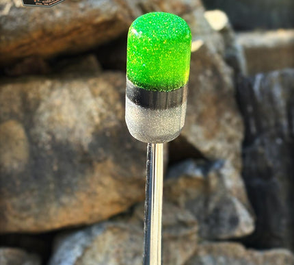 Slim Jim - Lime Green Metal Flake Shifter Knob - 02