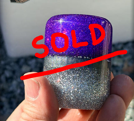 Stubby - Purple Metal Flake Shifter Knob - 01