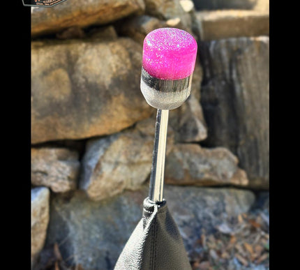 Stubby - Pink Retro Metal Flake Shifter Knob - 02