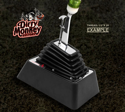2oz 'Stubby'- Green Metal Flake Shifter Knob - 4