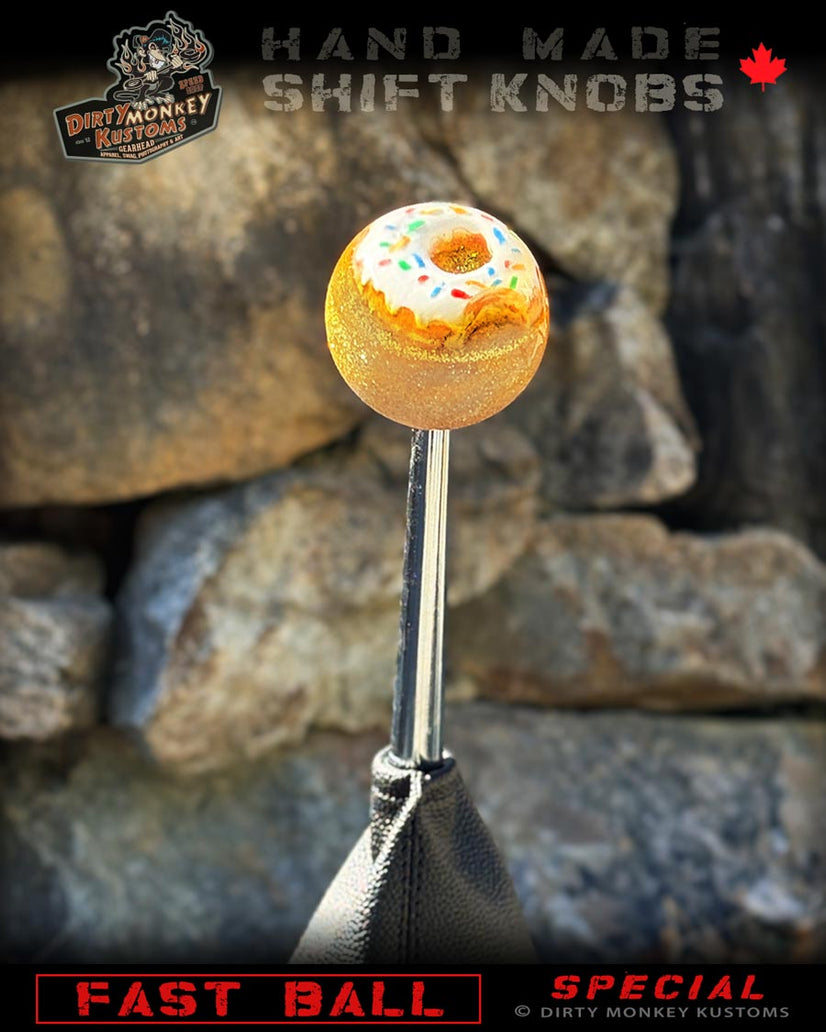Fast Ball - Doughnut Metal Flake Shifter Knob - 04