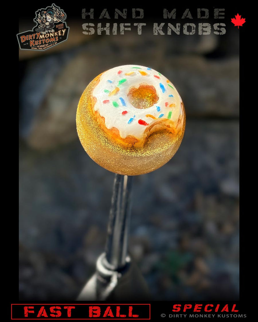 Fast Ball - Doughnut Metal Flake Shifter Knob - 04