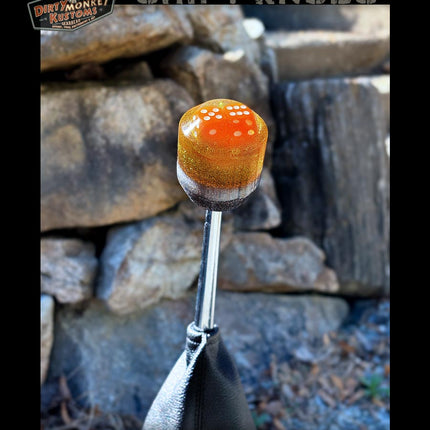 Low Ball - Gold Metal Flake Dice Shifter Knob - 08