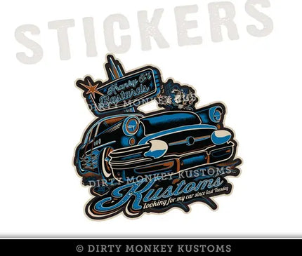 Kranky O'l Bastard$  Buick - Sticker
