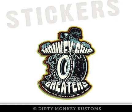 Monkey Grip Cheater Slicks - Gear Head Sticker