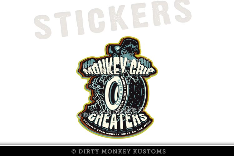 Monkey Grip Cheater Slicks - Gear Head Sticker