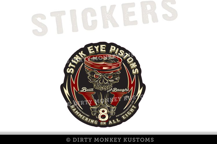 Stink Eye Pistons - Sticker