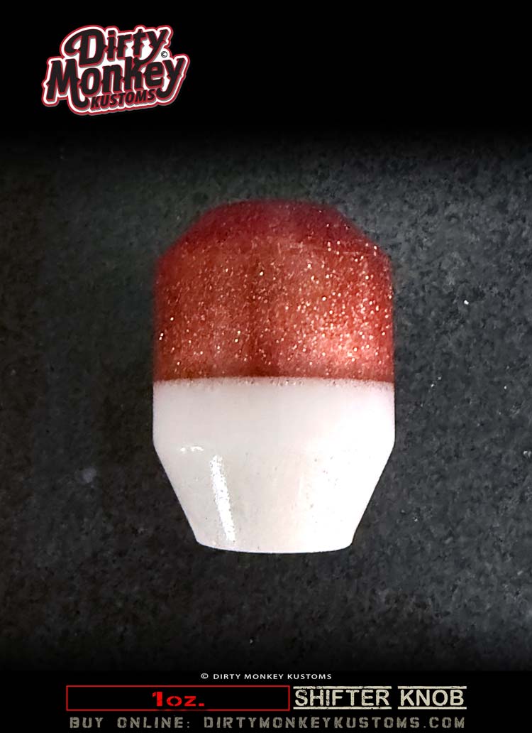 1 oz. - Copper Retro Metal Flake Shifter Knob - 02
