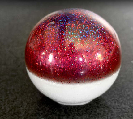 Canon Ball - Cherry red Metal Flake Shifter Knob - 21