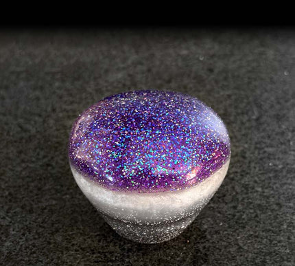 '8 Sided Problem' - Purple Metal Flake Shifter Knob - 5