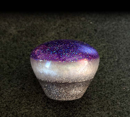 '8 Sided Problem' - Purple Metal Flake Shifter Knob - 5