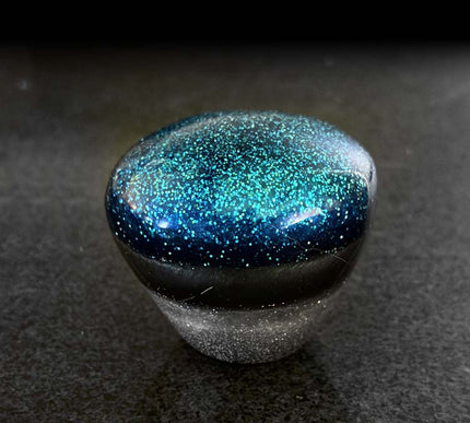 '8 Sided Problem' - Blue Metal Flake Shifter Knob - 6