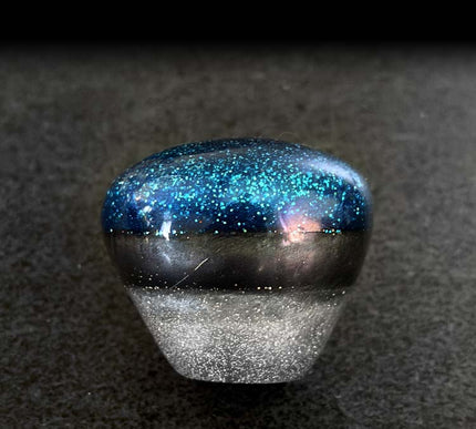 '8 Sided Problem' - Blue Metal Flake Shifter Knob - 6