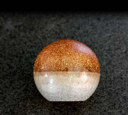 Fast Ball - Copper Retro Metal Flake Shifter Knob - 8