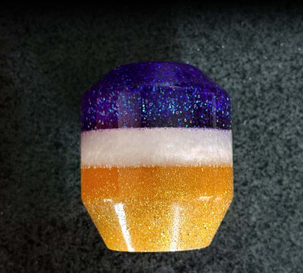 Low Ball - Indigo Color Metal Flake Shifter Knob - 8