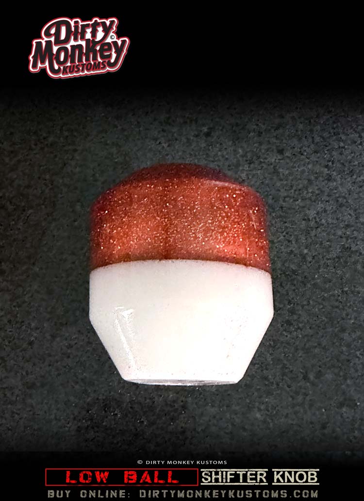 Low Ball - Copper Retro Metal Flake Shifter Knob - 10