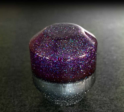 Low Ball - Purple Retro Metal Flake Shifter Knob - 11